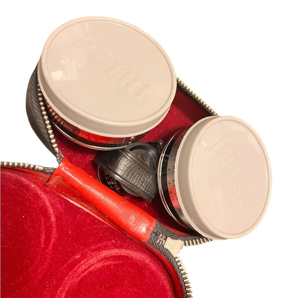 Vintage PETRI AUX Lens Set of 3